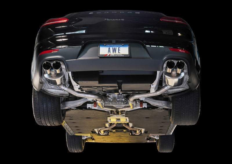 Porsche Panamera 2 Performance Exhaust - AWE Tuning - Track Edition - Chrome Silver - `11-`13